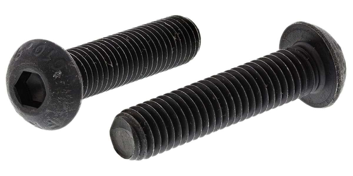 Product image for Blk steel skt button head screw,M8x35mm