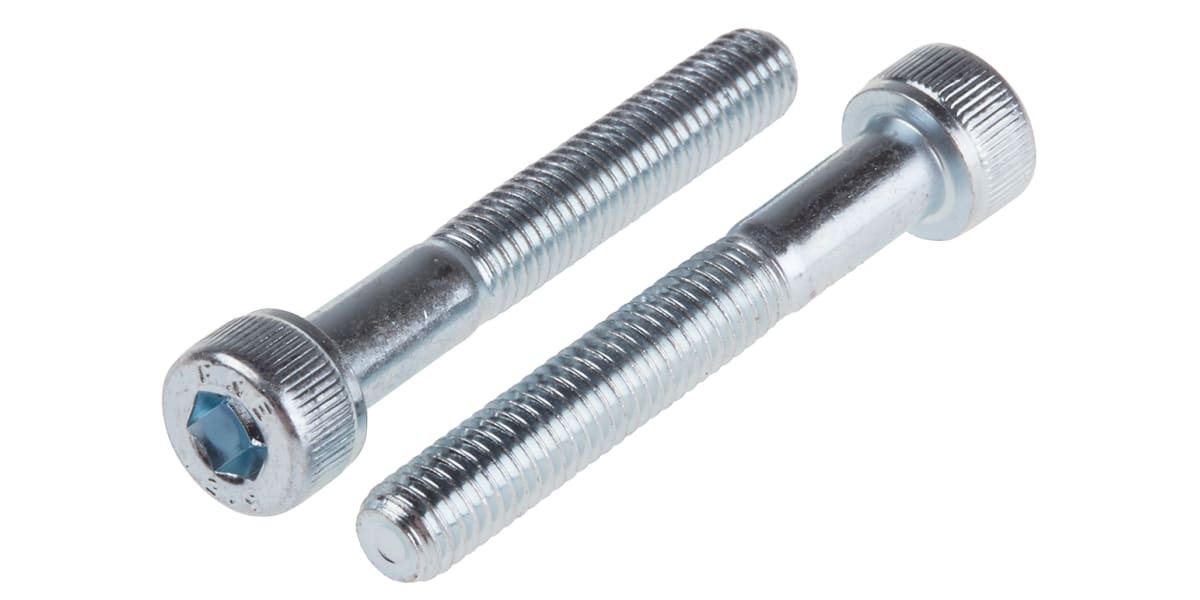 Product image for BZP steel socket head cap screw,M5x35mm