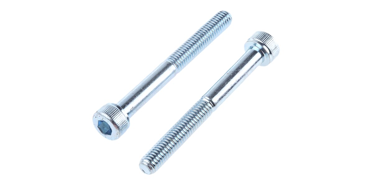 Product image for BZP steel socket head cap screw,M5x45mm