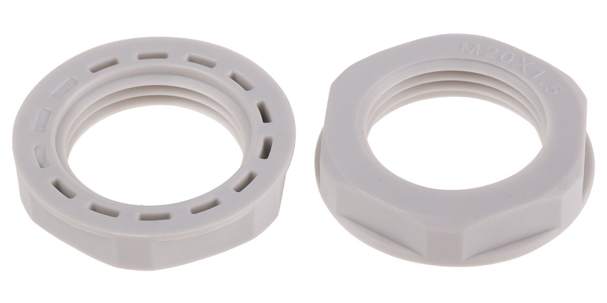 Product image for M20 x 1.5 Grey locknut IP68