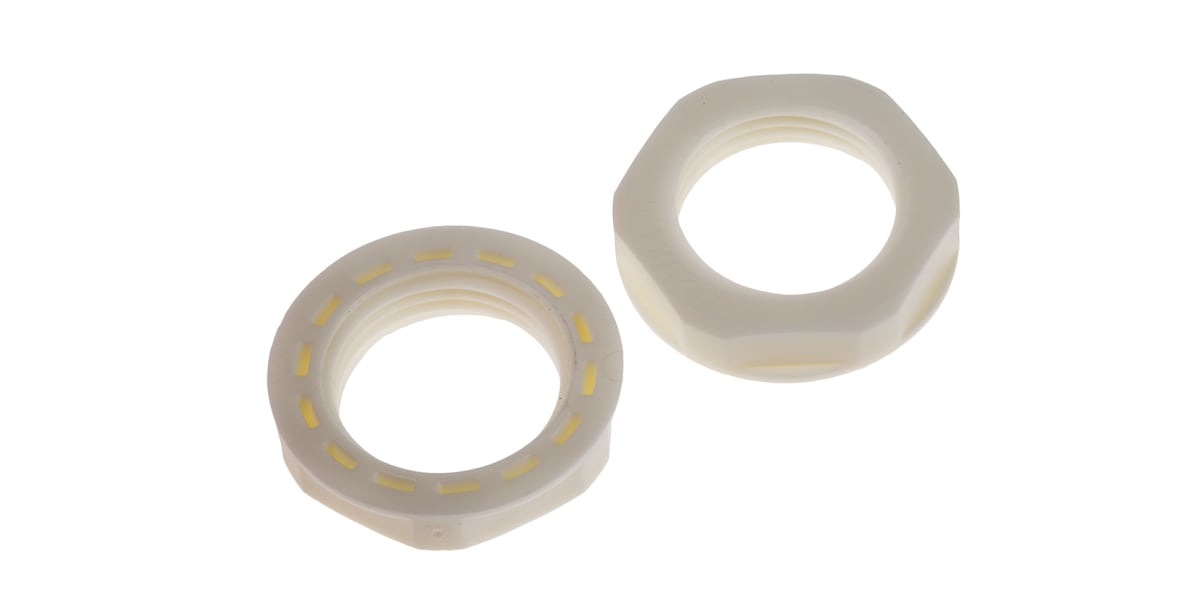 Product image for M20 x 1.5 White locknut IP68