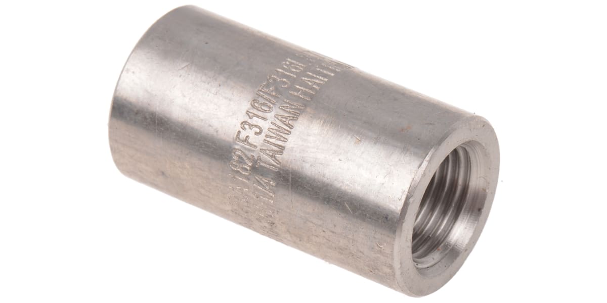 Product image for 1/4in F/Steel 316 Full Coupling Joint