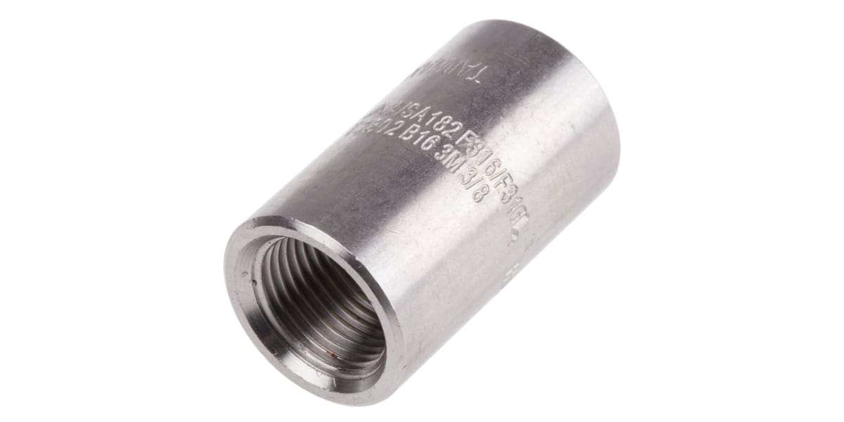 Product image for 3/8in F/Steel 316 Full Coupling Joint