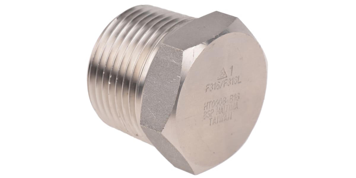 Product image for 1in F/Steel 316 Hex Plug Male Joint