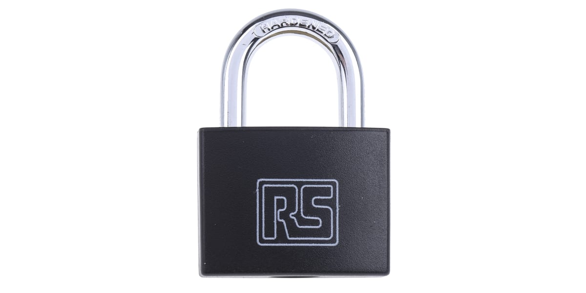 Product image for Black Plastic Coated Brass Padlock