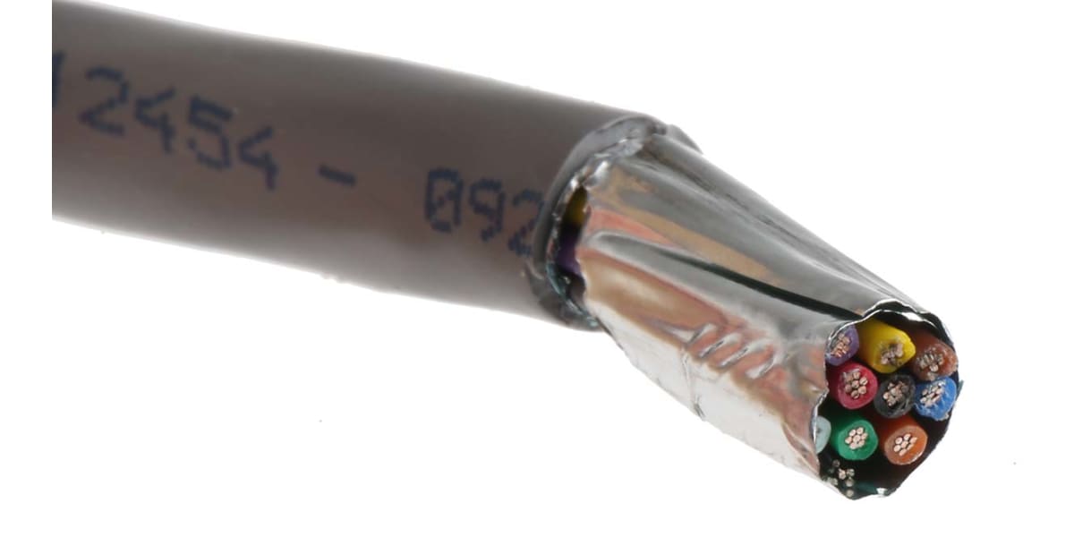 Product image for 22 AWG 10 core 300V foilshield cable 30m