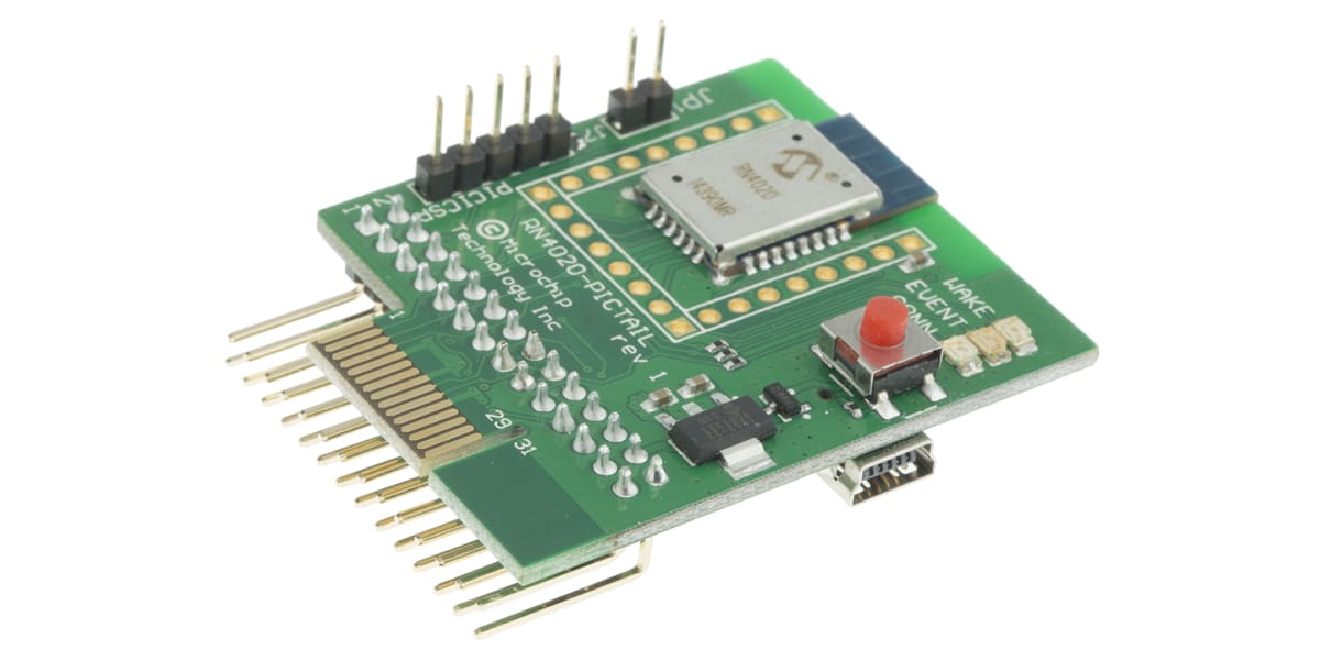 Product image for RN4020 BLUETOOTH LOWENERGY PICTAIL BOARD