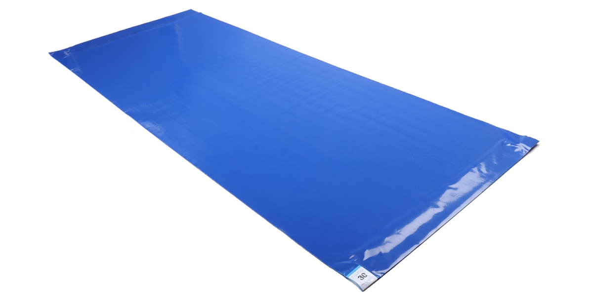 Product image for 46x114cm Blue Tacky Mats,8x30 Sheets