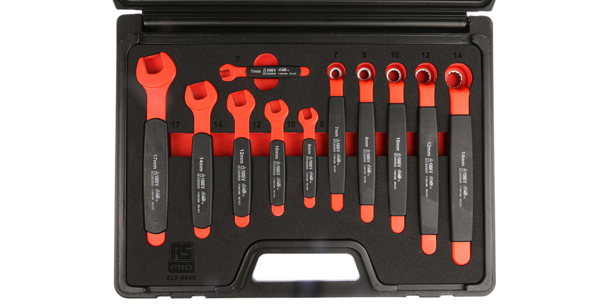 Product image for 12pc insulated VDE wrench set