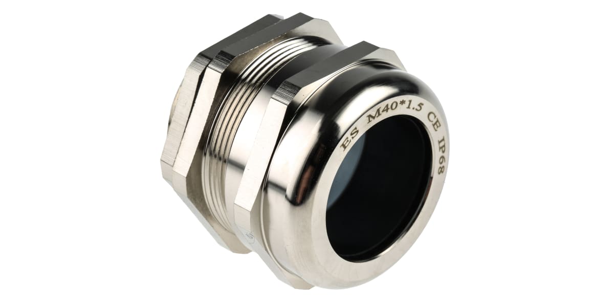 Product image for M40 Brass Cable gland + locknut,22-32mm