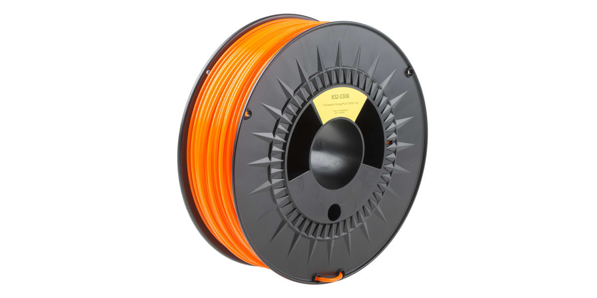 Product image for RS Fluorescent Orange PLA 2.85mm 1kg