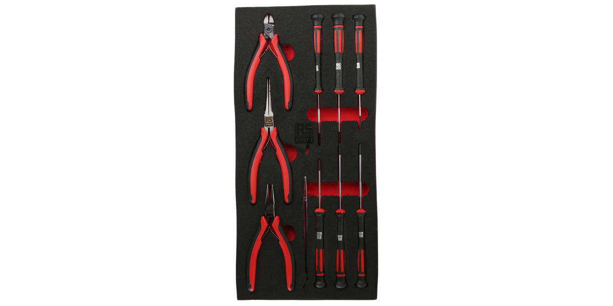 Product image for 10pc Precision Plier and Screwdriver Set