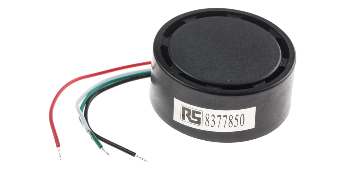Product image for Buzzer 12Vdc 105dB multi-tone 4x80mm