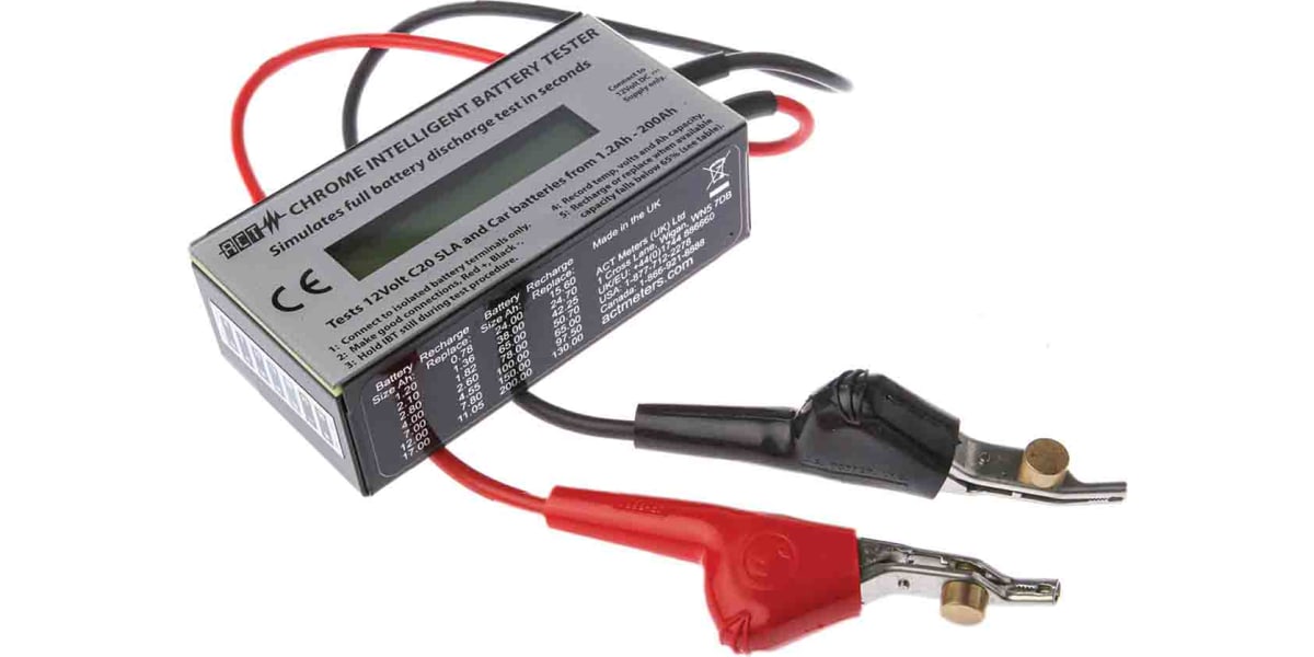 Product image for ACT Meter CHROME-IBT Battery Tester 12V Lead Acid