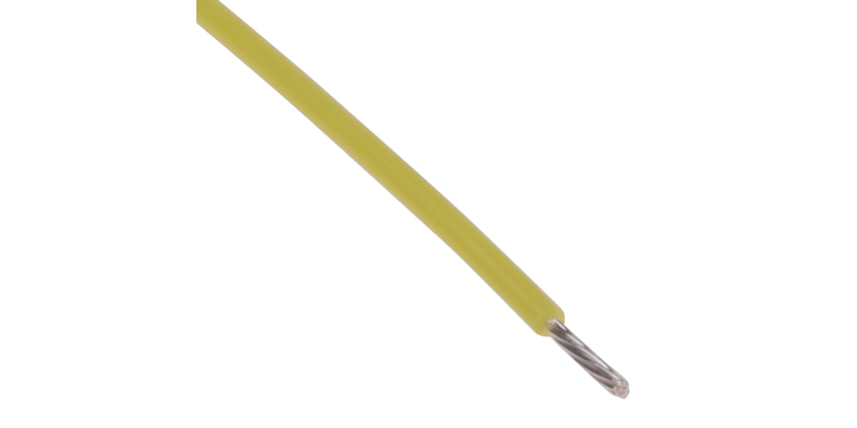 Product image for PTFE A 7/0.12 yellow 100m