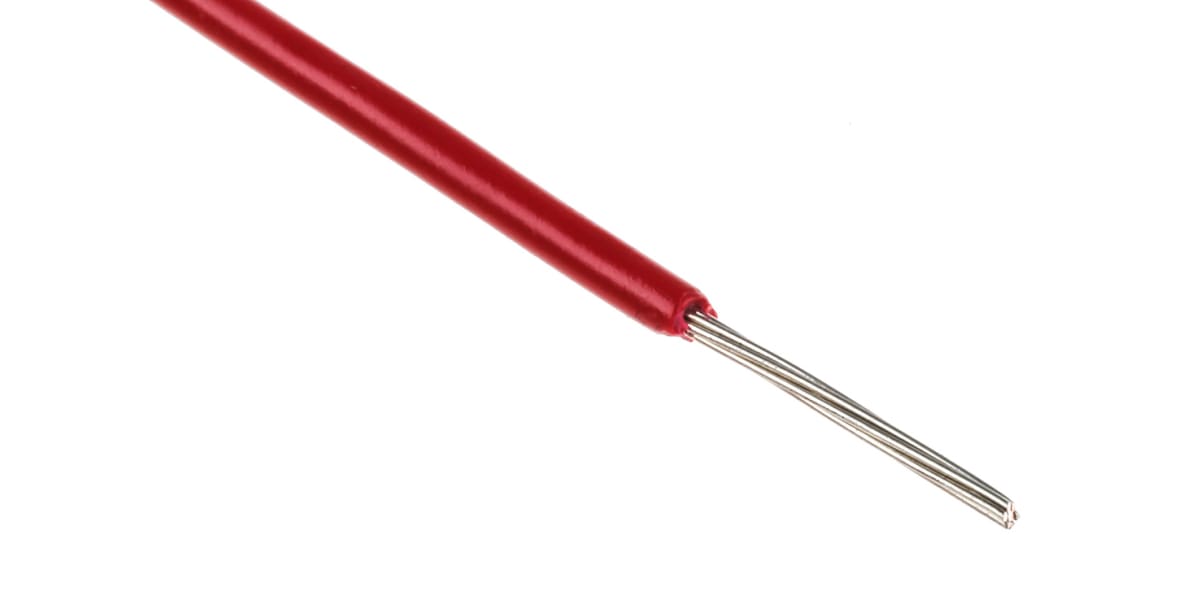 Product image for WIRE 22 AWG PVC 300V UL1007 RED 305M