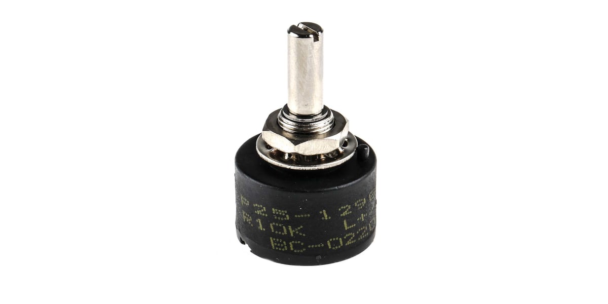 Product image for Potentiometer 1turn wirewound 10K 10% 1W