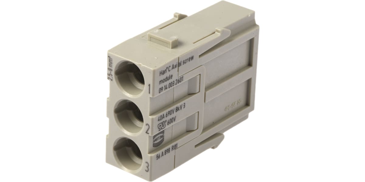 Product image for Han C axial module  male 2 5 8mm