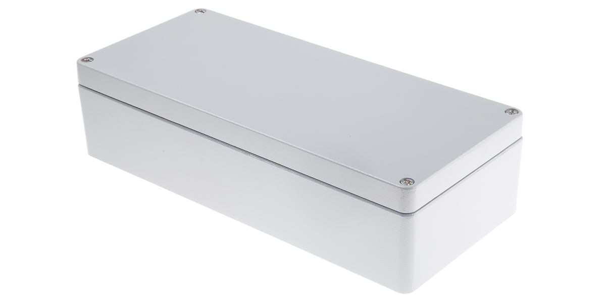 Product image for Aluminium Enclosure, Grey, 360x160x90mm