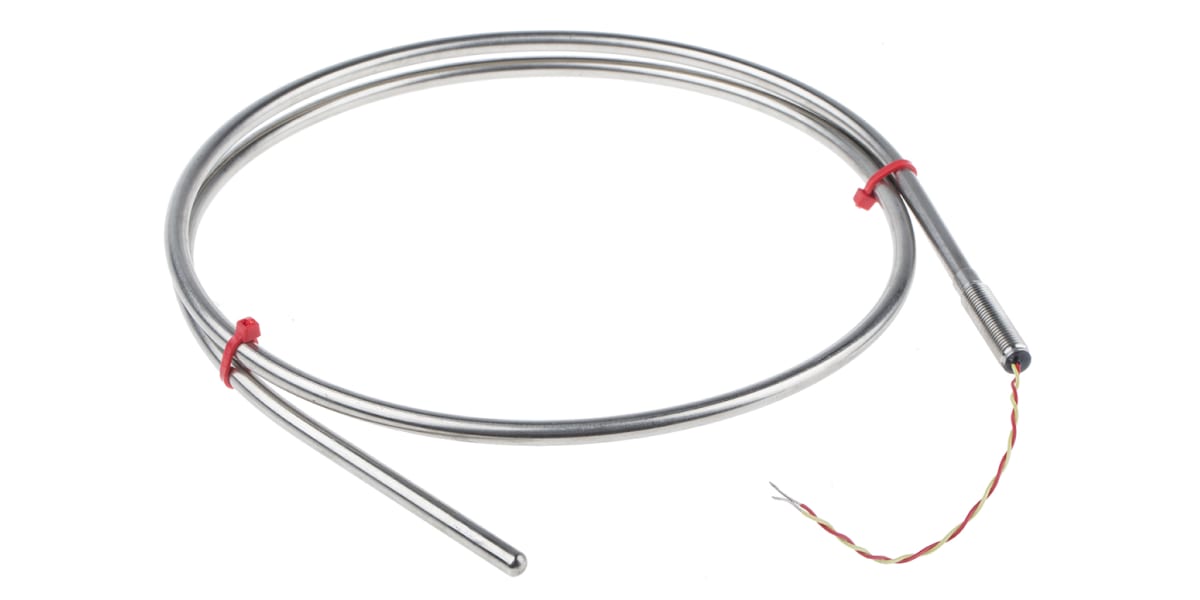 Product image for Type K Thermocouple,S/S, 6x1000mm + ANSI
