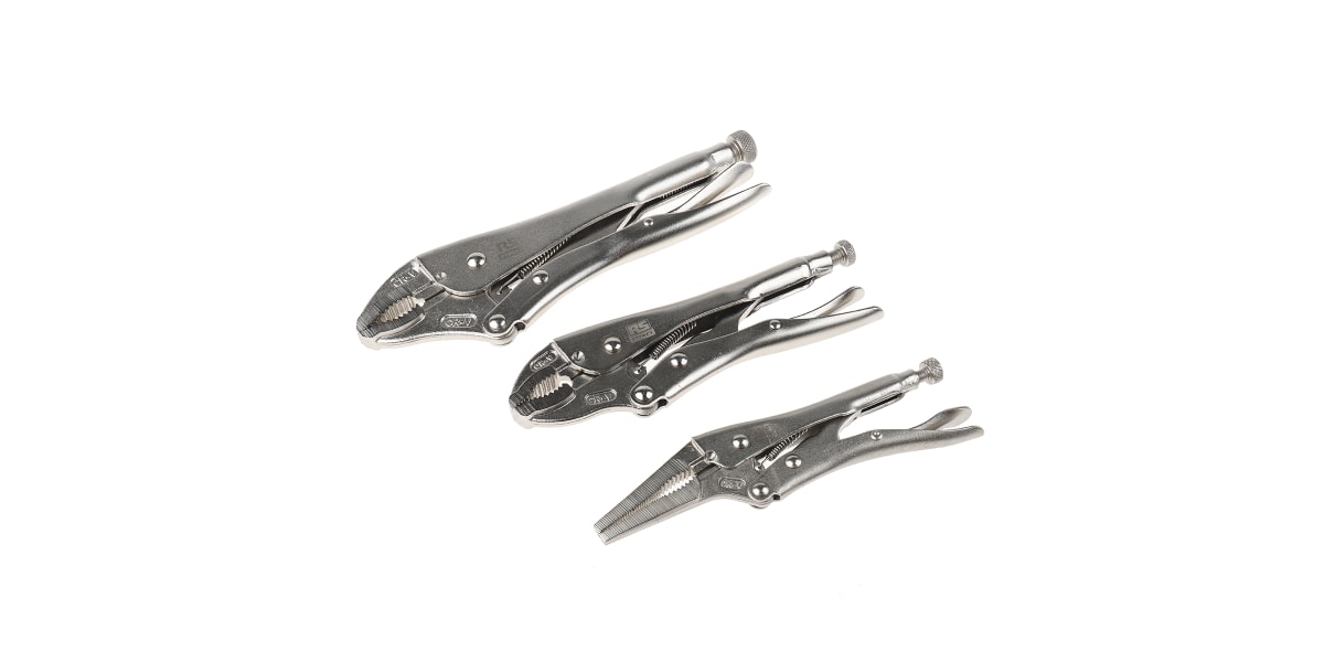 Product image for 3 piece locking plier set