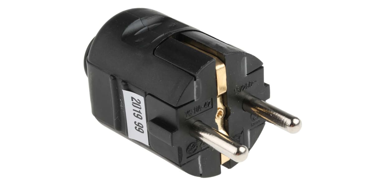 Product image for SCHUKO PLUG BLACK