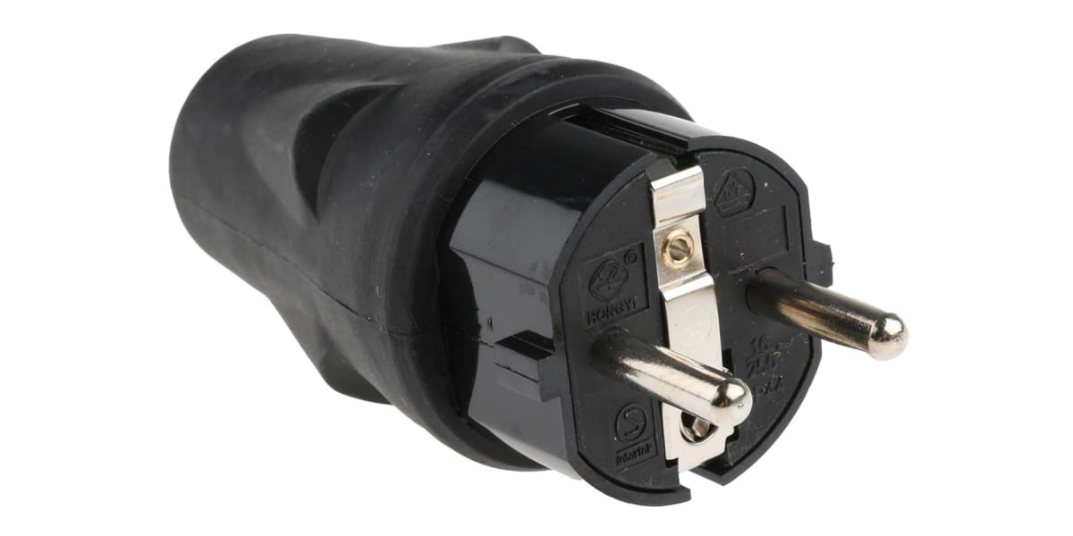 Product image for SCHUKO RUBBER PLUG BLACK