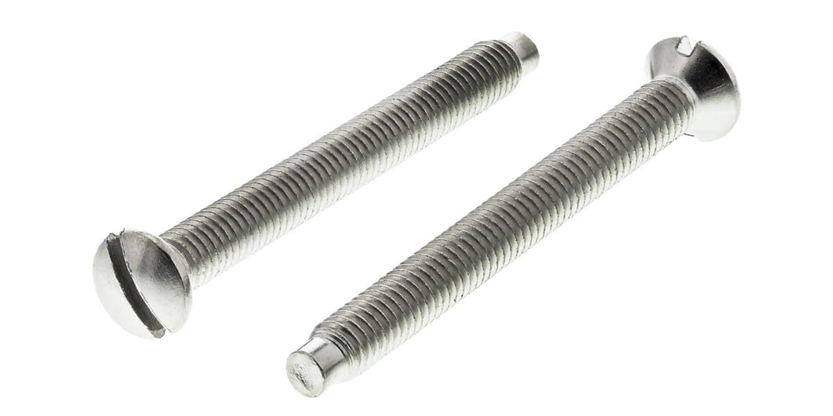 Product image for M3.5x35 NP Slot Csk Steel Machine Screw