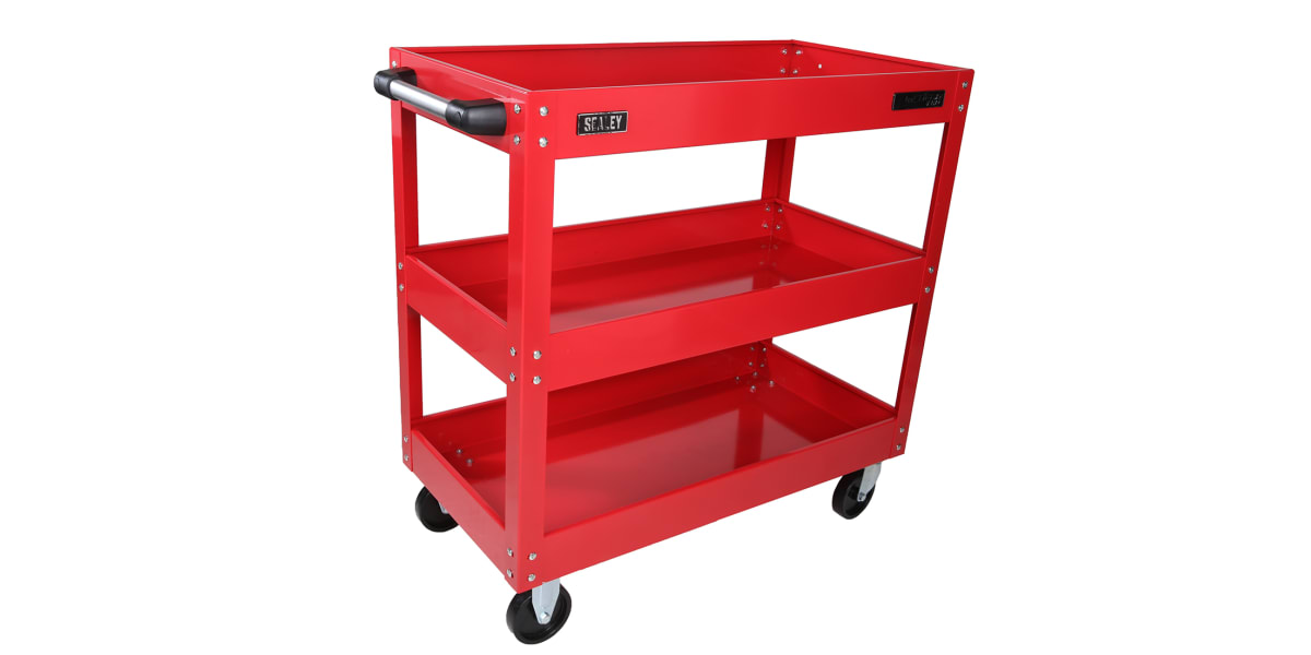 Product image for Workshop Trolley 3 Level Heavy-Duty