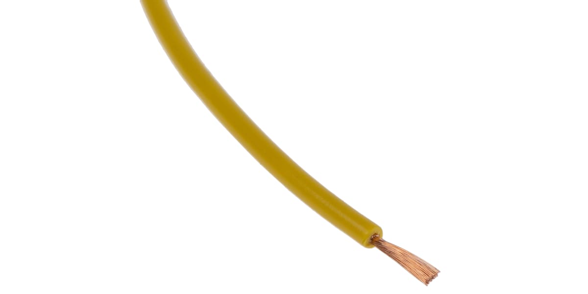 Product image for Yellow equipment wire 3/0.07mm 100m