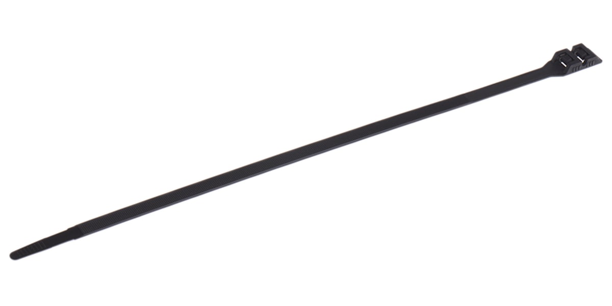 Product image for DOUBLE locking tie nylon Black 360x9mm