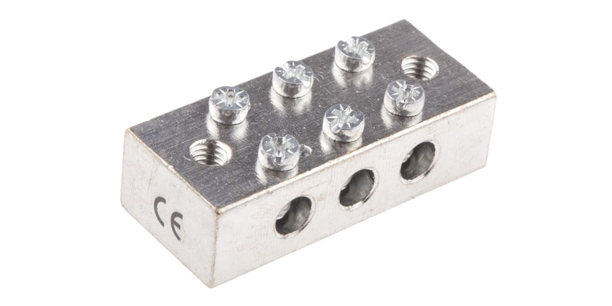 Product image for Brass Earthing Blocks 3 way