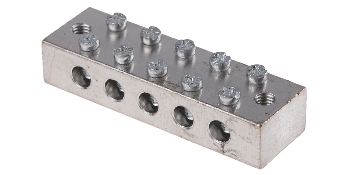 Product image for Brass Earthing Blocks 5 way