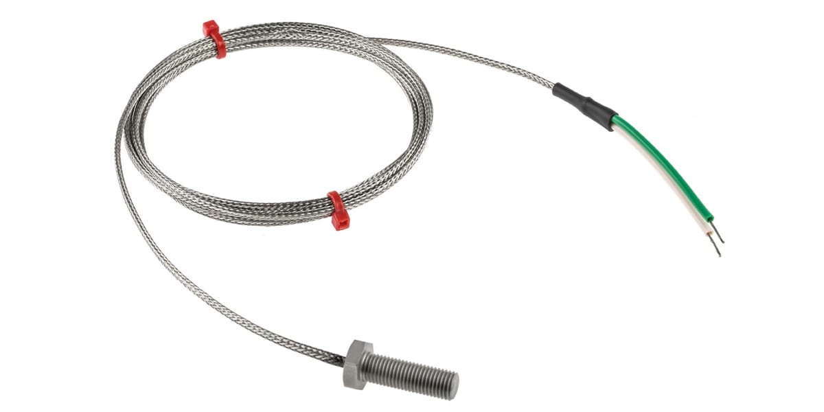 Product image for Type K Thermocouple 2m braided cable