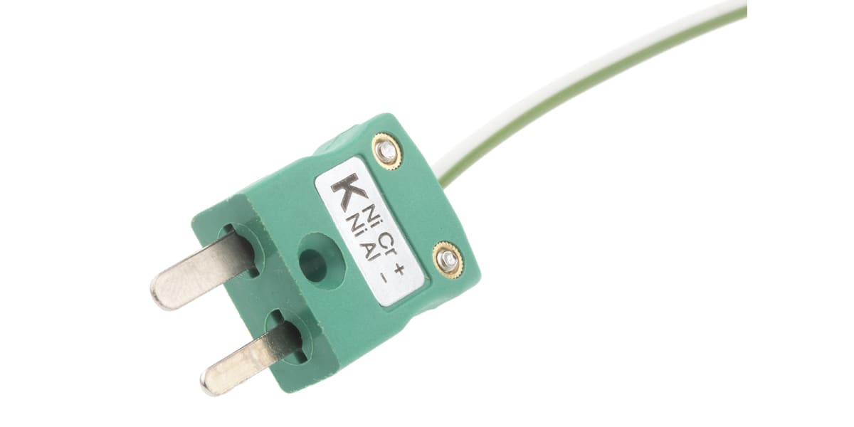 Product image for Type K Thermocouple + Plug, 2m