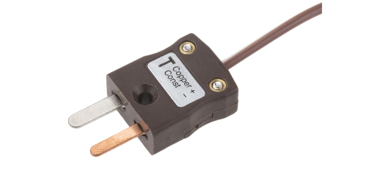 Product image for Type T Thermocouple + Plug, 2m