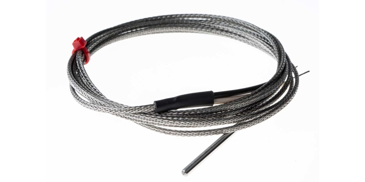 Product image for Type J Thermocouple 2m braided cable