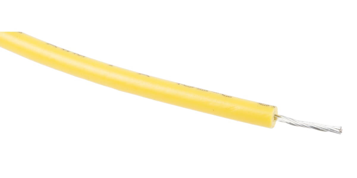 Product image for UL3321 Hook-up wire 24AWG Yellow 100m