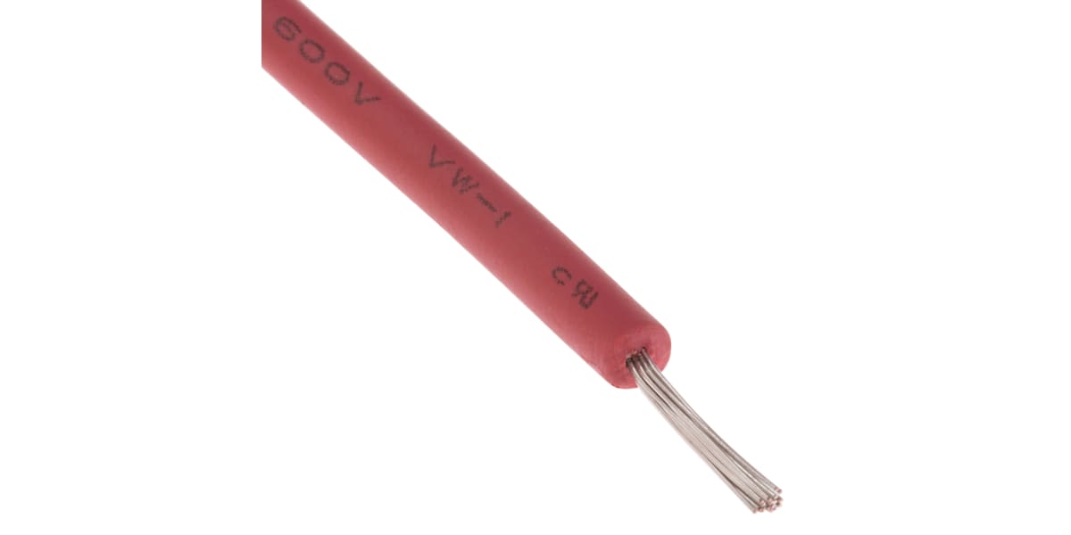 Product image for UL3321 Hook-up wire 22AWG Red 100m