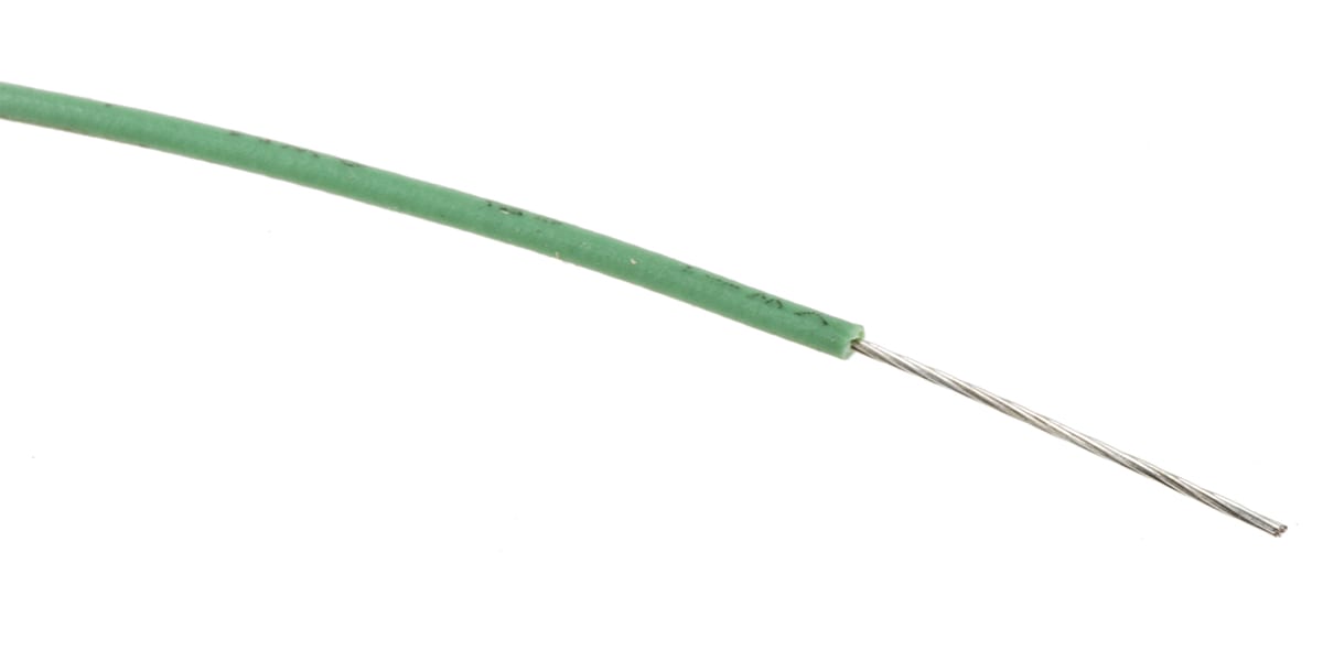 Product image for UL11028 Hook-up wire 28AWG Green 100m