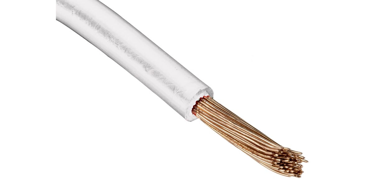 Product image for UL11028 Hook-up wire 24AWG White 100m