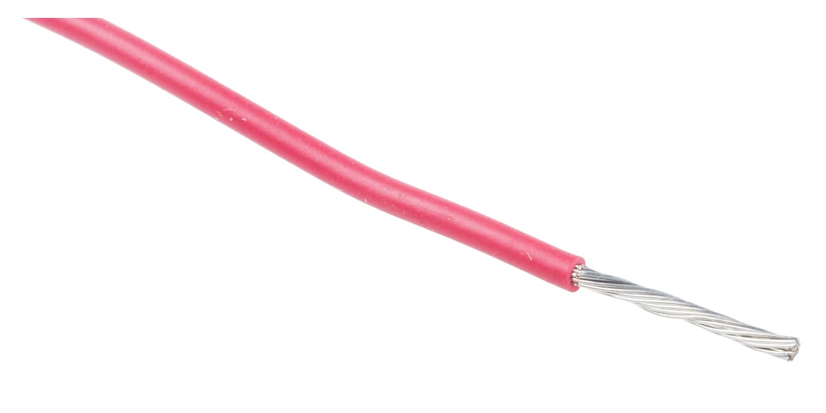 Product image for UL11028 Hook-up wire 22AWG Red 100m