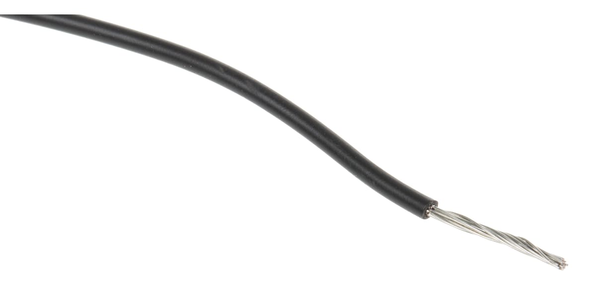 Product image for UL3266 Hook-up wire 26AWG Black 100m