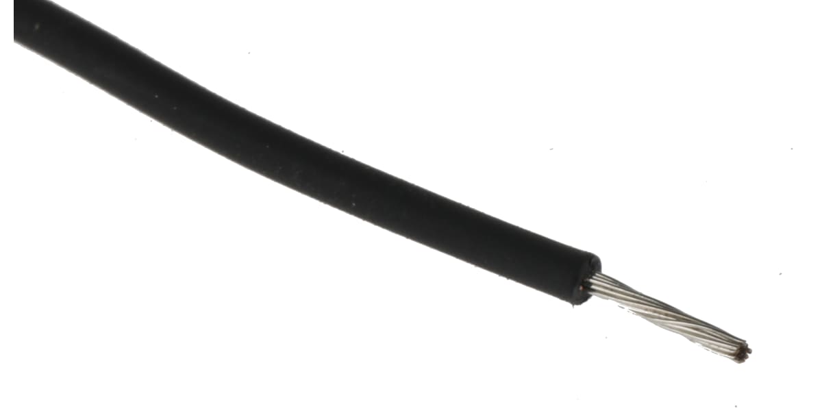 Product image for UL3266 Hook-up wire 22AWG Black 100m