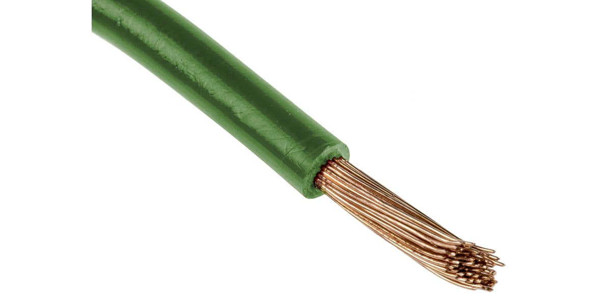 Product image for UL3266 Hook-up wire 22AWG Green 100m