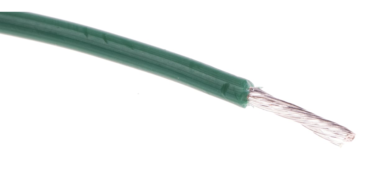 Product image for UL1430 HOOK-UP WIRE 24AWG GREEN 100M