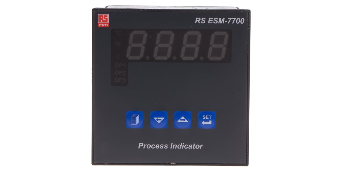 Product image for Temp Indicator, 72x72, Relay, 100 240Vac