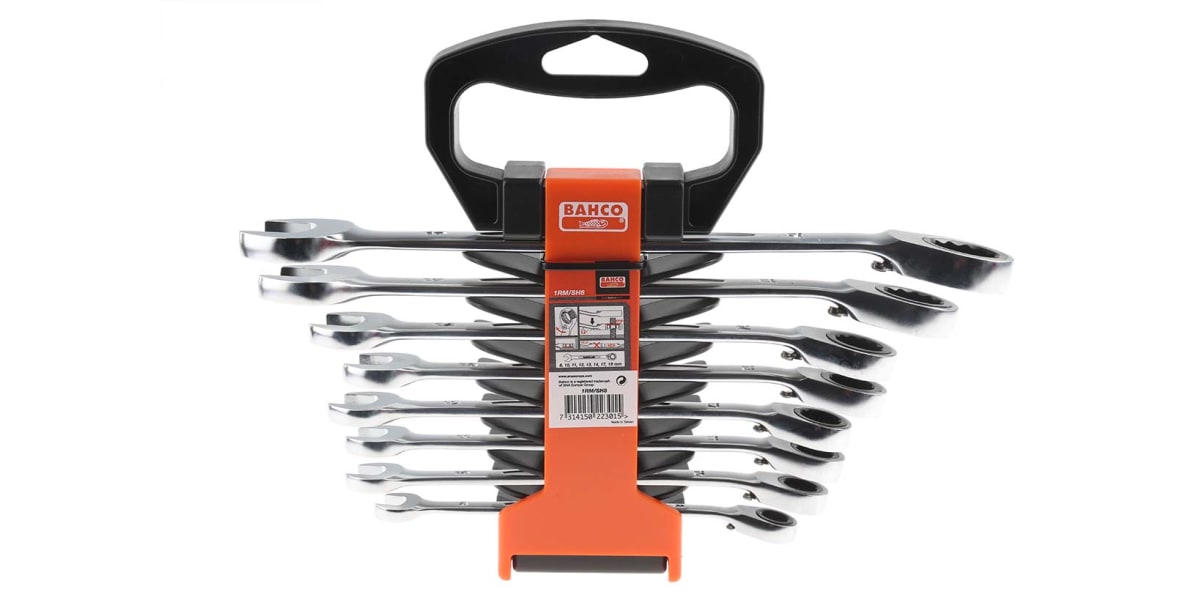 Product image for Bahco 8 Piece Alloy Steel Spanner Set