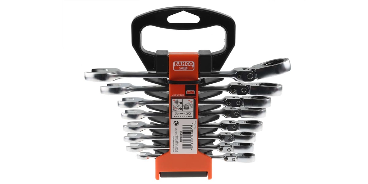 Product image for Bahco 8 Piece Alloy Steel Spanner Set