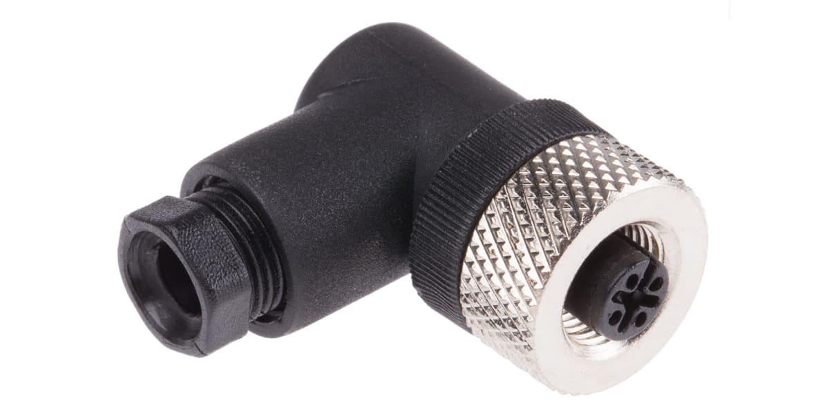 Product image for M12 Connector  Female Angled, 5W,PG 7